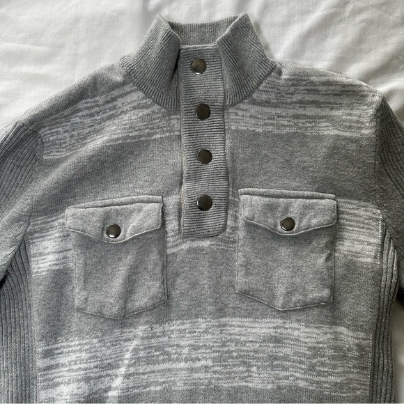 INC International Concepts Gray High Neck Sweater - Picture 2 of 7